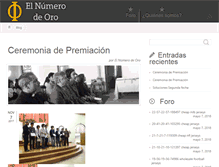 Tablet Screenshot of elnumerodeoro.cl